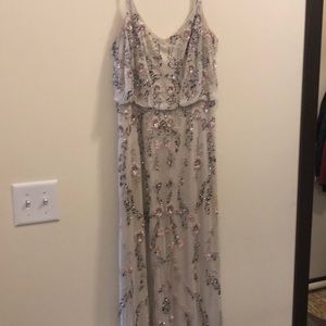 Adriana Papell Sequined Gown